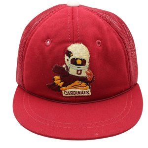 Phoenix Arizona Cardinals Vintage Red Embroidered Kids Trucker Hat Cap 3-6yrs